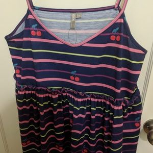 Reserved - Cherry print spaghetti strap